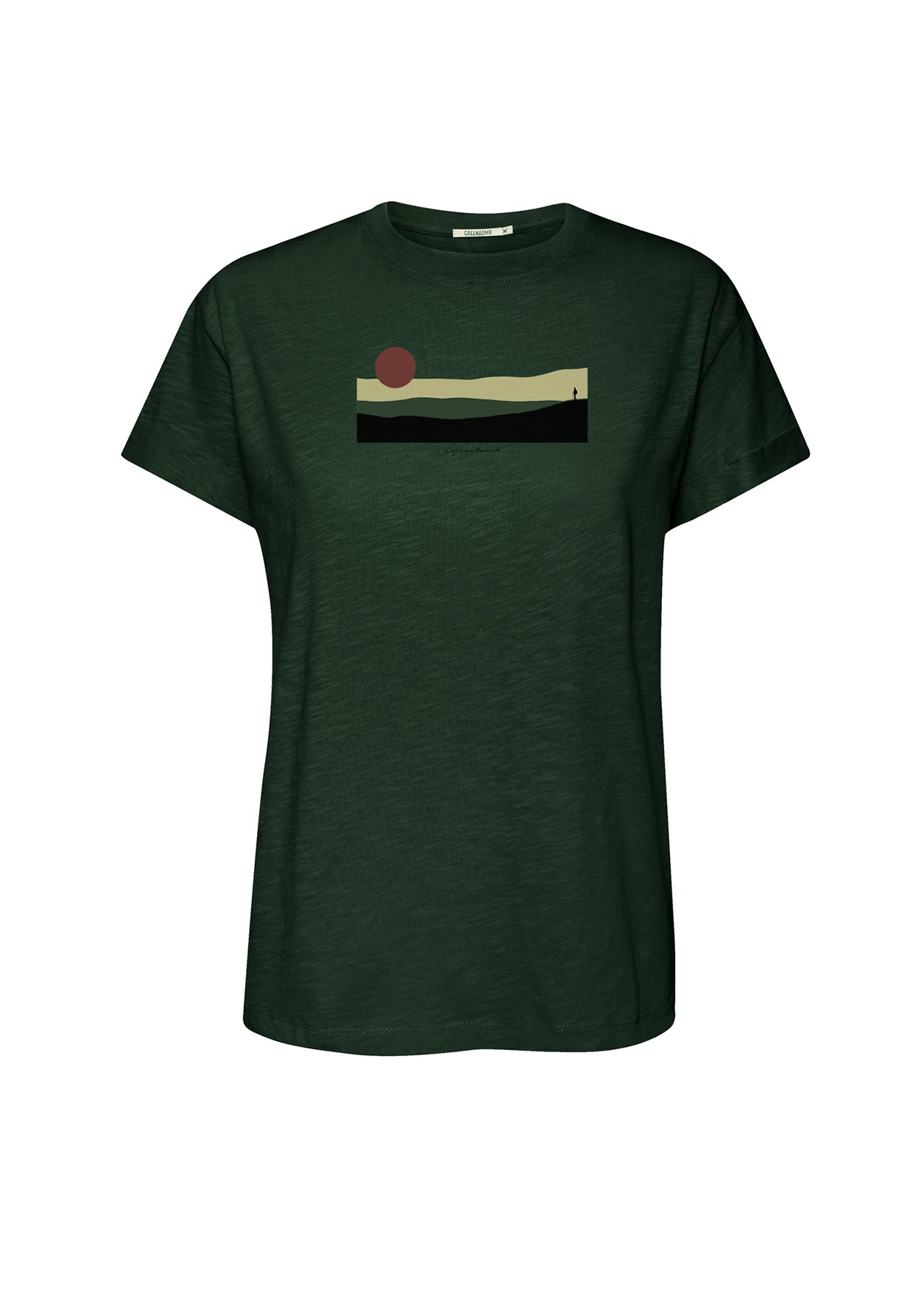 Grün:  Lässiges T-Shirt aus Bio-Baumwolle für Damen [20229]