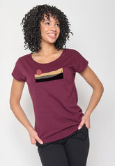 Velvet Rain: Sportliches T-Shirt aus Bio-Baumwolle für Damen [20240]