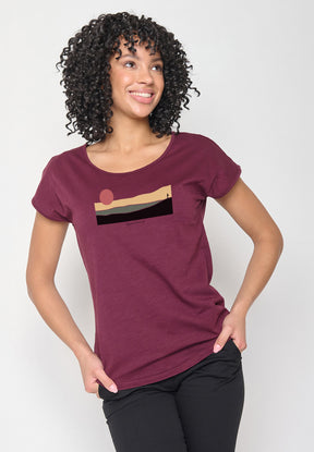 Velvet Rain: Sportliches T-Shirt aus Bio-Baumwolle für Damen [20240]