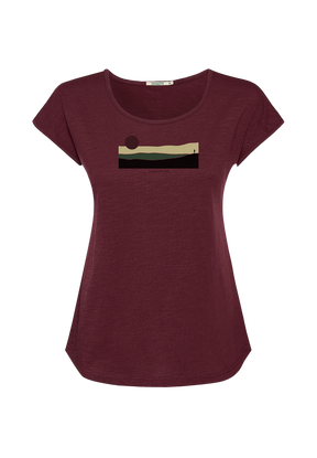 Velvet Rain: Sportliches T-Shirt aus Bio-Baumwolle für Damen [20246]