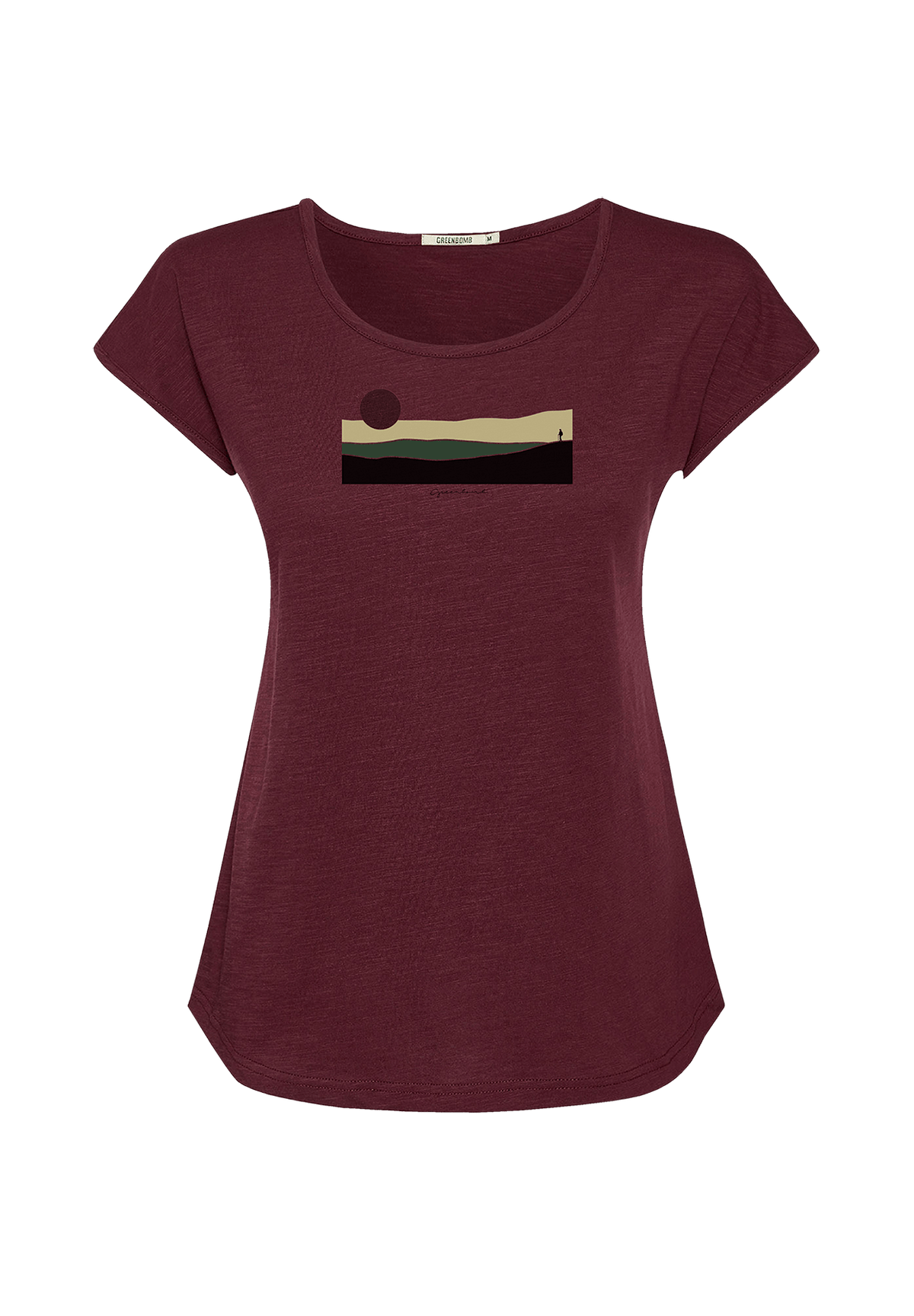 Velvet Rain: Lässiges T-Shirt aus Bio-Baumwolle für Damen [20246]