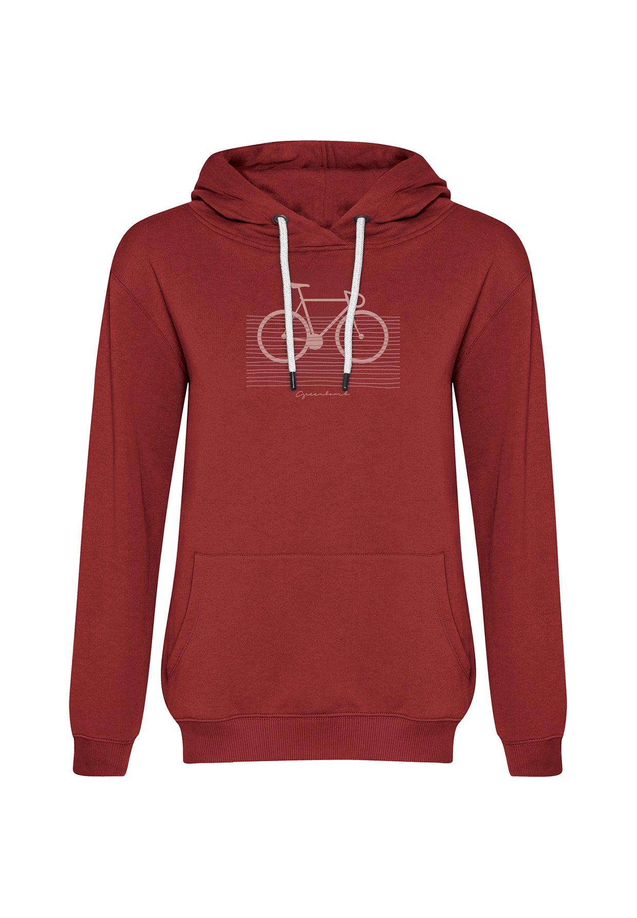 Rot:  Gemütlicher Hoodie aus Bio-Baumwolle für Damen [20308]