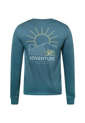 Blau:  Elegantes Longsleeve für Herren [20321]