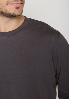 Grau:  Elegantes Longsleeve für Herren [20364]