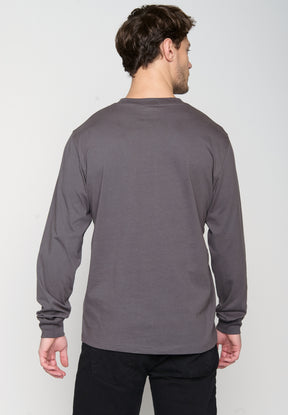 Grau:  Elegantes Longsleeve für Herren [20365]