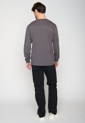 Grau:  Elegantes Longsleeve für Herren [20366]