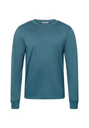 Blau:  Elegantes Longsleeve für Herren [20367]
