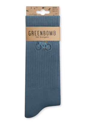 Blue Stone: Lässige Socken aus Bio-Baumwoll Mix für Unisex [20382]