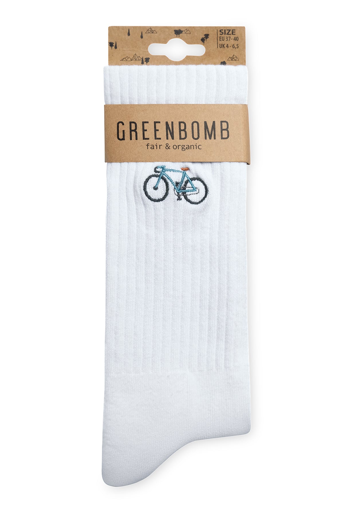 White: Lässige Socken aus Bio-Baumwoll Mix für Unisex [20384]