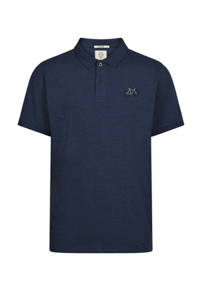 Navy: Sportliches Polo aus Baumwoll-Mix für Herren [20397]