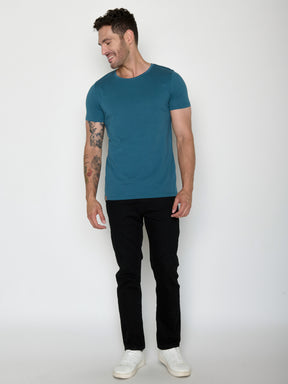 Blau:  Sportliches T-Shirt aus Bio-Baumwolle für Herren [20457]