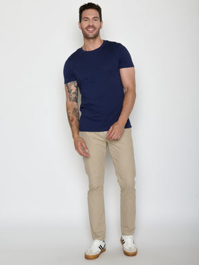 Blau:  Sportliches T-Shirt aus Bio-Baumwolle für Herren [20467]