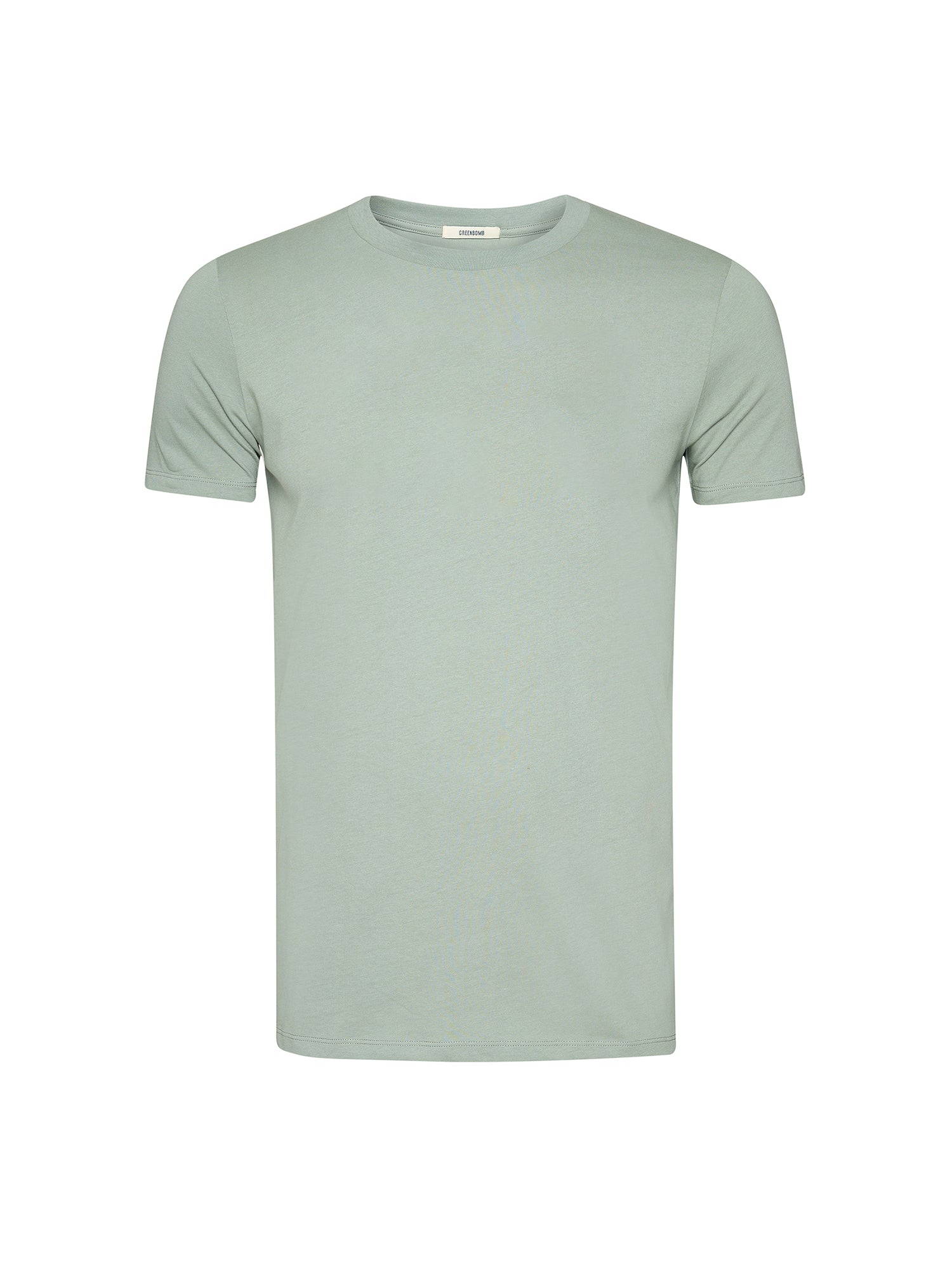 Soft Sage: Sportliches T-Shirt aus Bio-Baumwolle für Herren [20469]