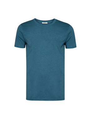 Tidal Blue: Sportliches T-Shirt aus Bio-Baumwolle für Herren [20479]