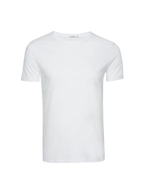 Weiß:  Sportliches T-Shirt aus Bio-Baumwolle für Herren [20489]