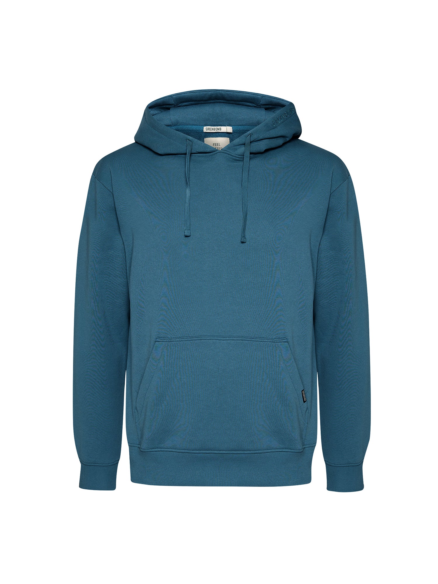 Tidal Blue: Gemütlicher Hoodie aus Bio-Baumwolle für Herren [20507]