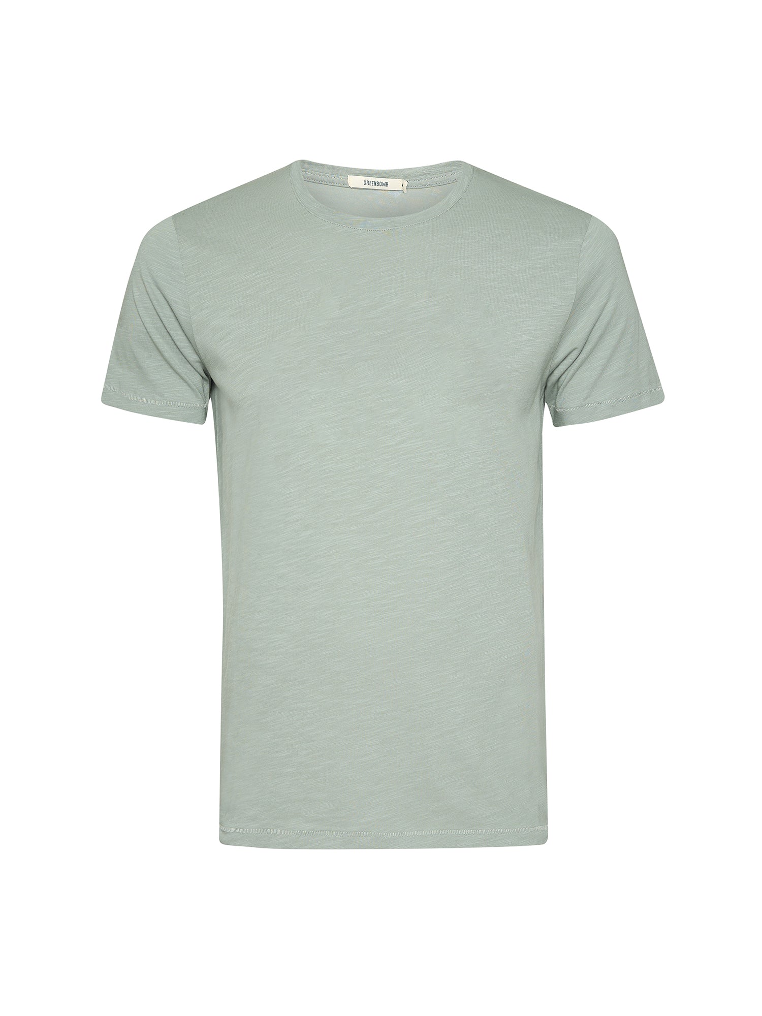 Soft Sage: Sportliches T-Shirt aus Bio-Baumwolle für Herren [20533]