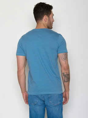 Tide Stripes: Sportliches T-Shirt aus Bio-Baumwolle für Herren [20542]