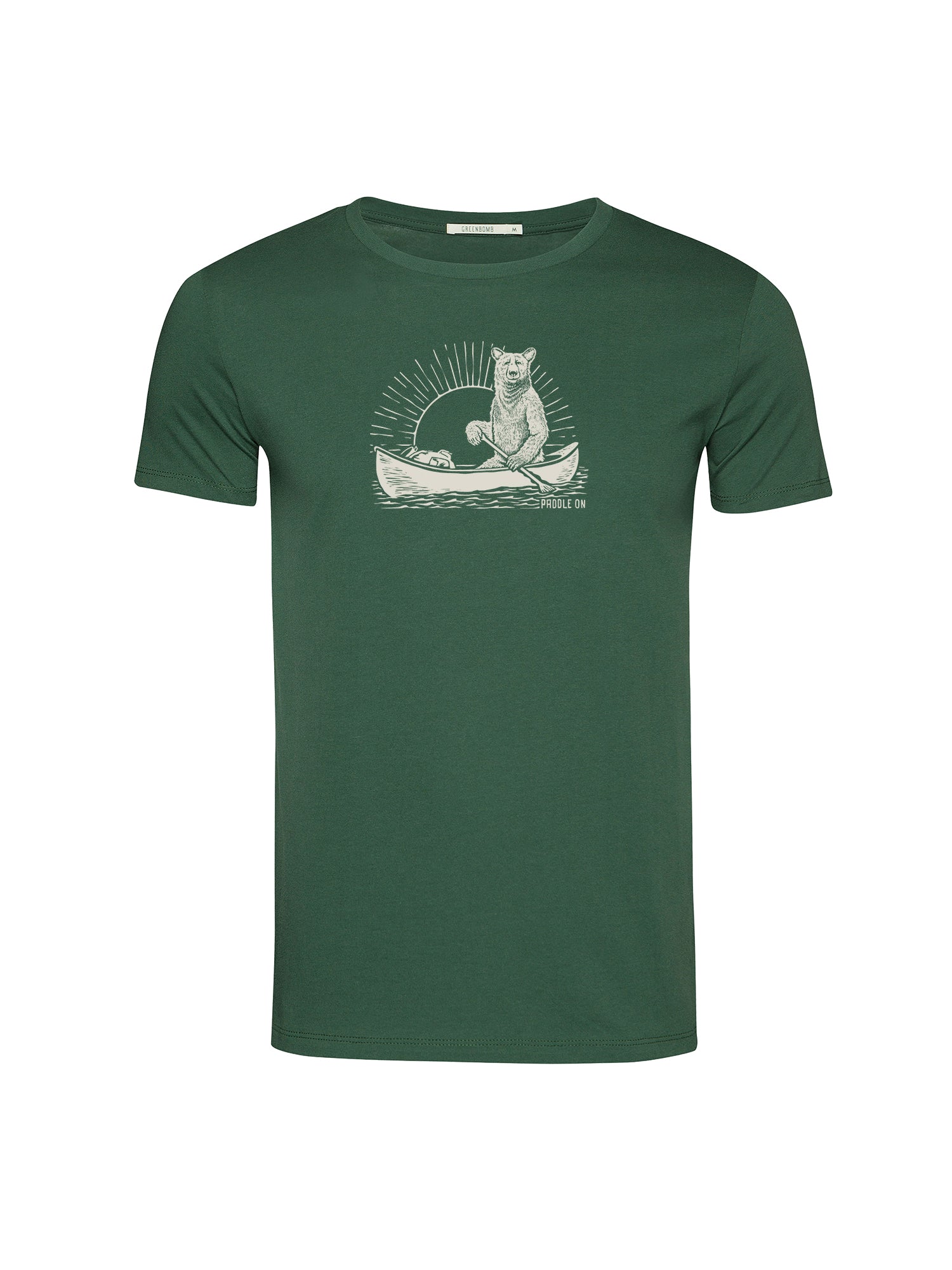 Bottle Green: Sportliches T-Shirt aus Bio-Baumwolle für Herren [20556]