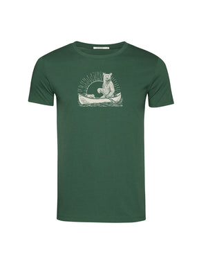 Bottle Green: Sportliches T-Shirt aus Bio-Baumwolle für Herren [20556]
