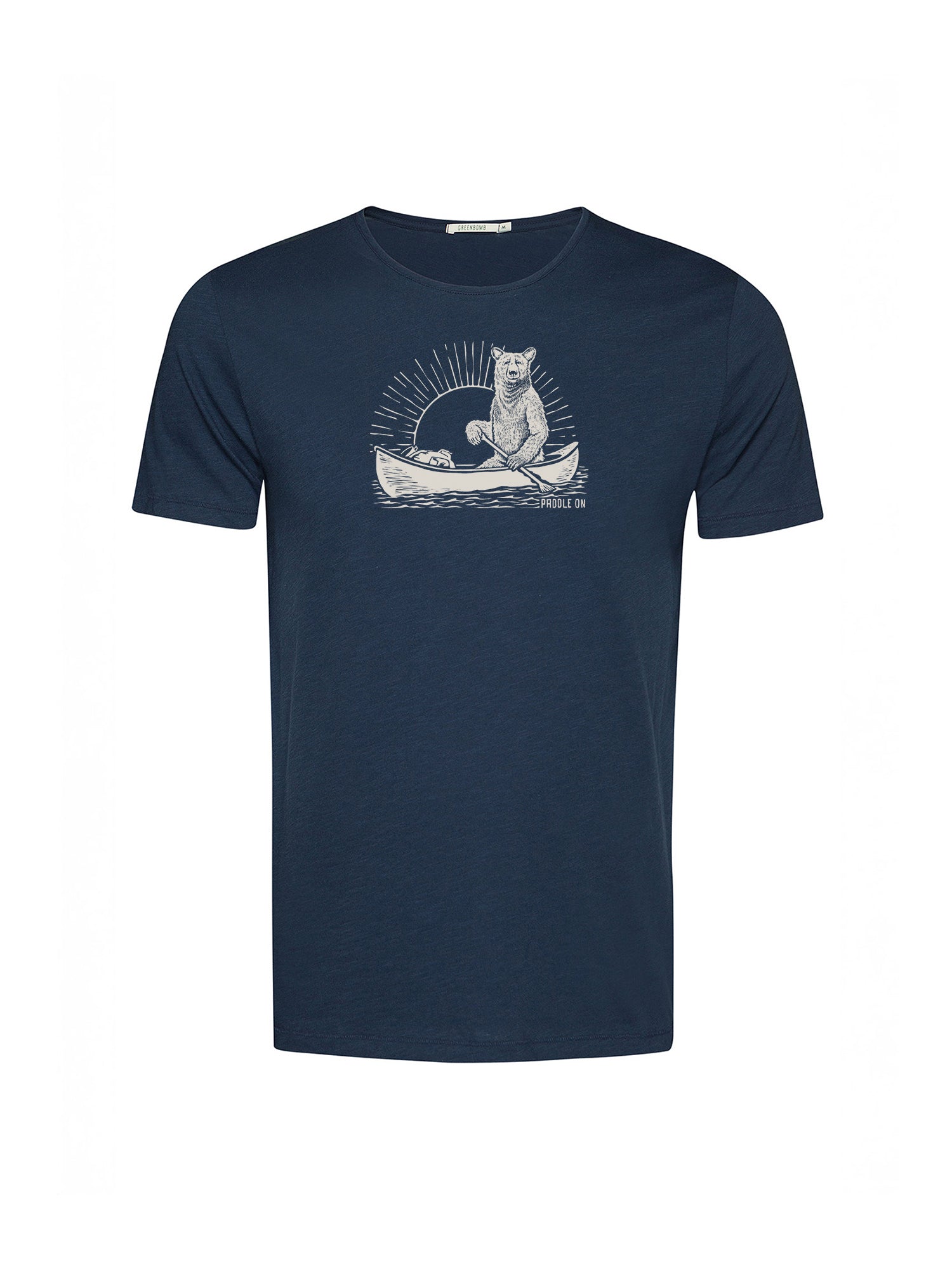 Navy: Sportliches T-Shirt aus Bio-Baumwolle für Herren [20558]
