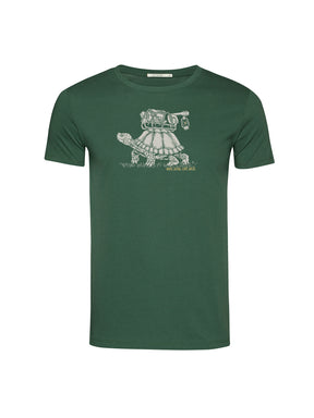 Bottle Green: Sportliches T-Shirt aus Bio-Baumwolle für Herren [20564]