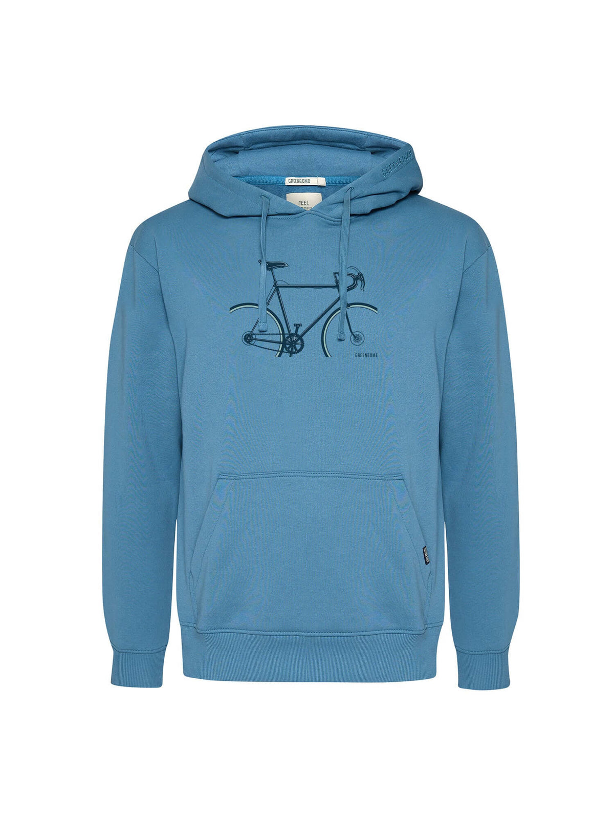 Tidal Blue: Gemütlicher Hoodie aus Bio-Baumwolle für Herren [20570]