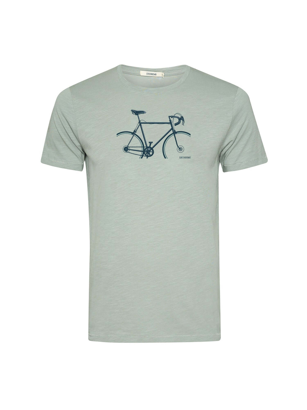 Soft Sage: Sportliches T-Shirt aus Bio-Baumwolle für Herren [20571]