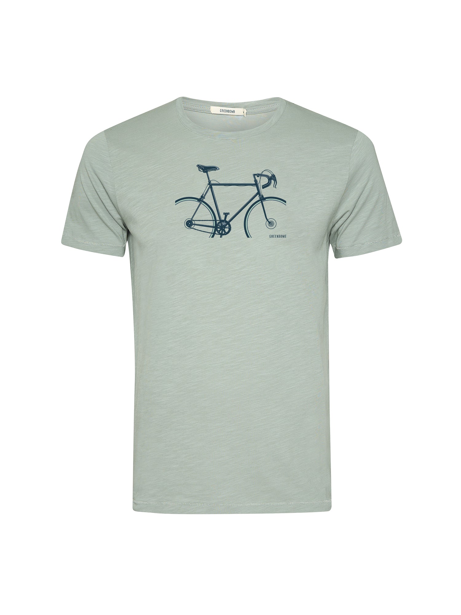 Soft Sage: Sportliches T-Shirt aus Bio-Baumwolle für Herren [20571]