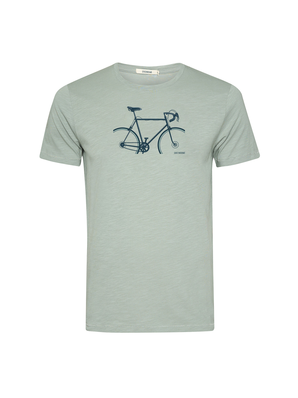 Soft Sage: Sportliches T-Shirt aus Bio-Baumwolle für Herren [20571]