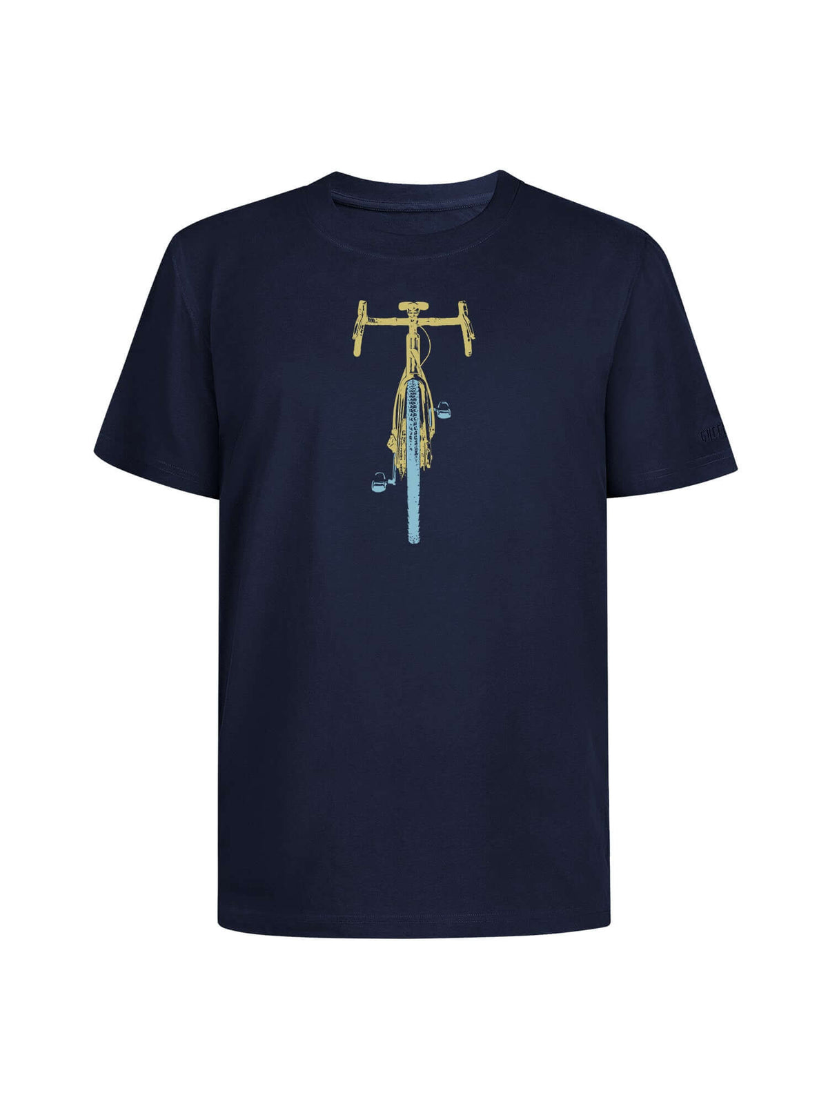 Navy: Lässiges Oversize-T-Shirt aus Bio-Baumwolle für Herren [20572]