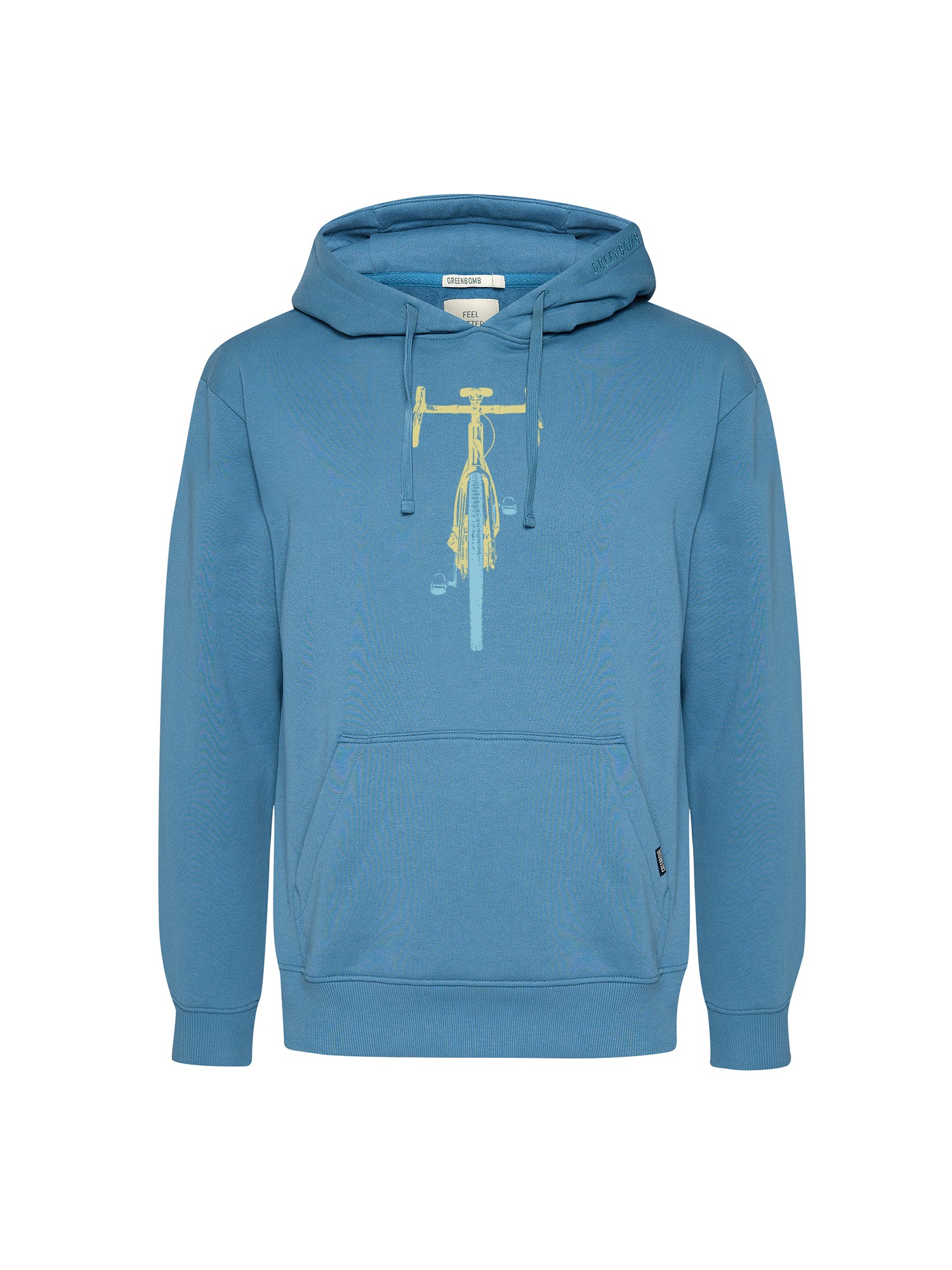 Tidal Blue: Gemütlicher Hoodie aus Bio-Baumwolle für Herren [20574]
