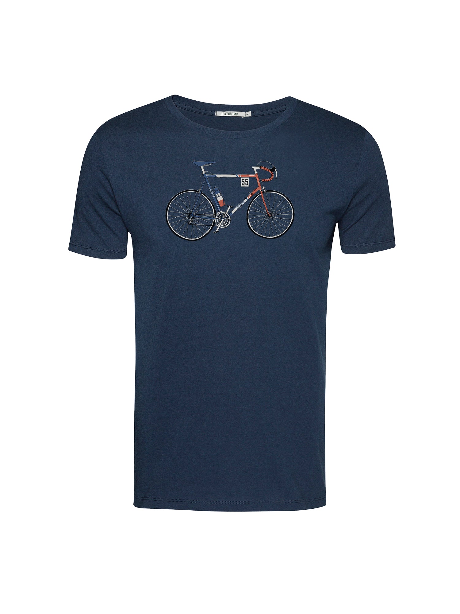 Navy: Sportliches T-Shirt aus Bio-Baumwolle für Herren [20576]