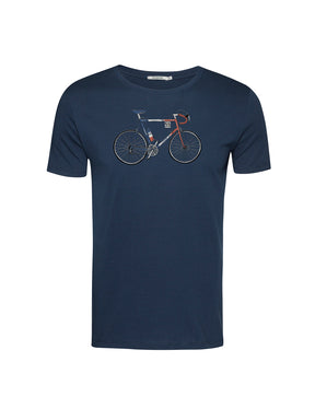 Navy: Sportliches T-Shirt aus Bio-Baumwolle für Herren [20576]