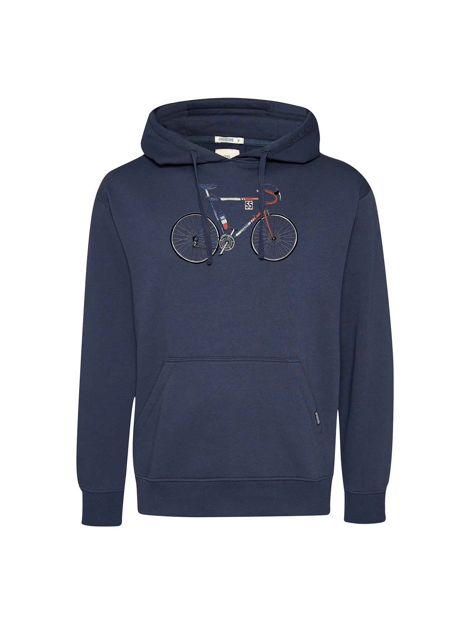 Navy: Gemütlicher Hoodie aus Bio-Baumwolle für Herren [20578]