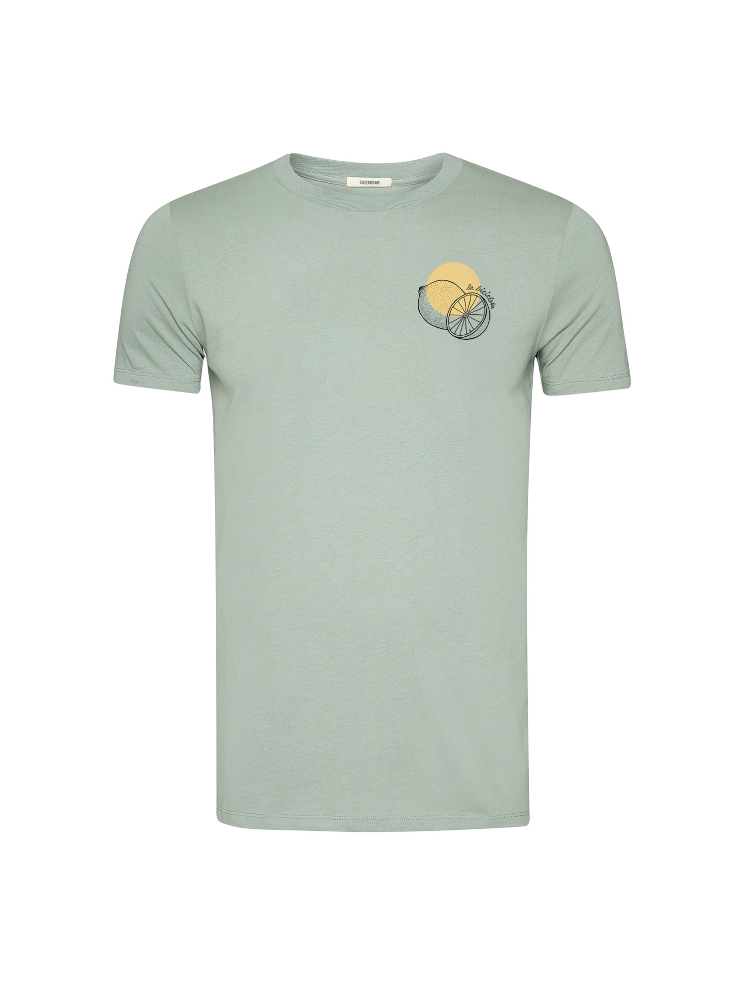 Soft Sage: Sportliches T-Shirt aus Bio-Baumwolle für Herren [20583]