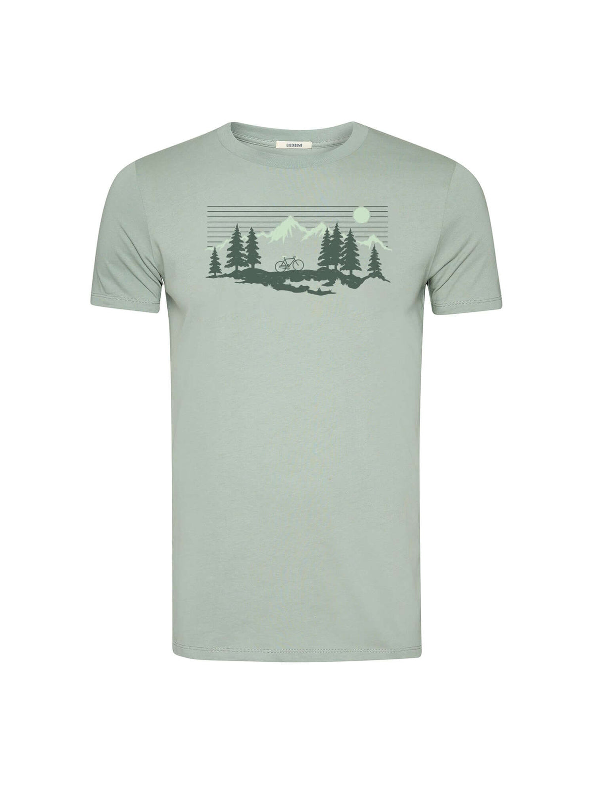 Soft Sage: Sportliches T-Shirt aus Bio-Baumwolle für Herren [20584]