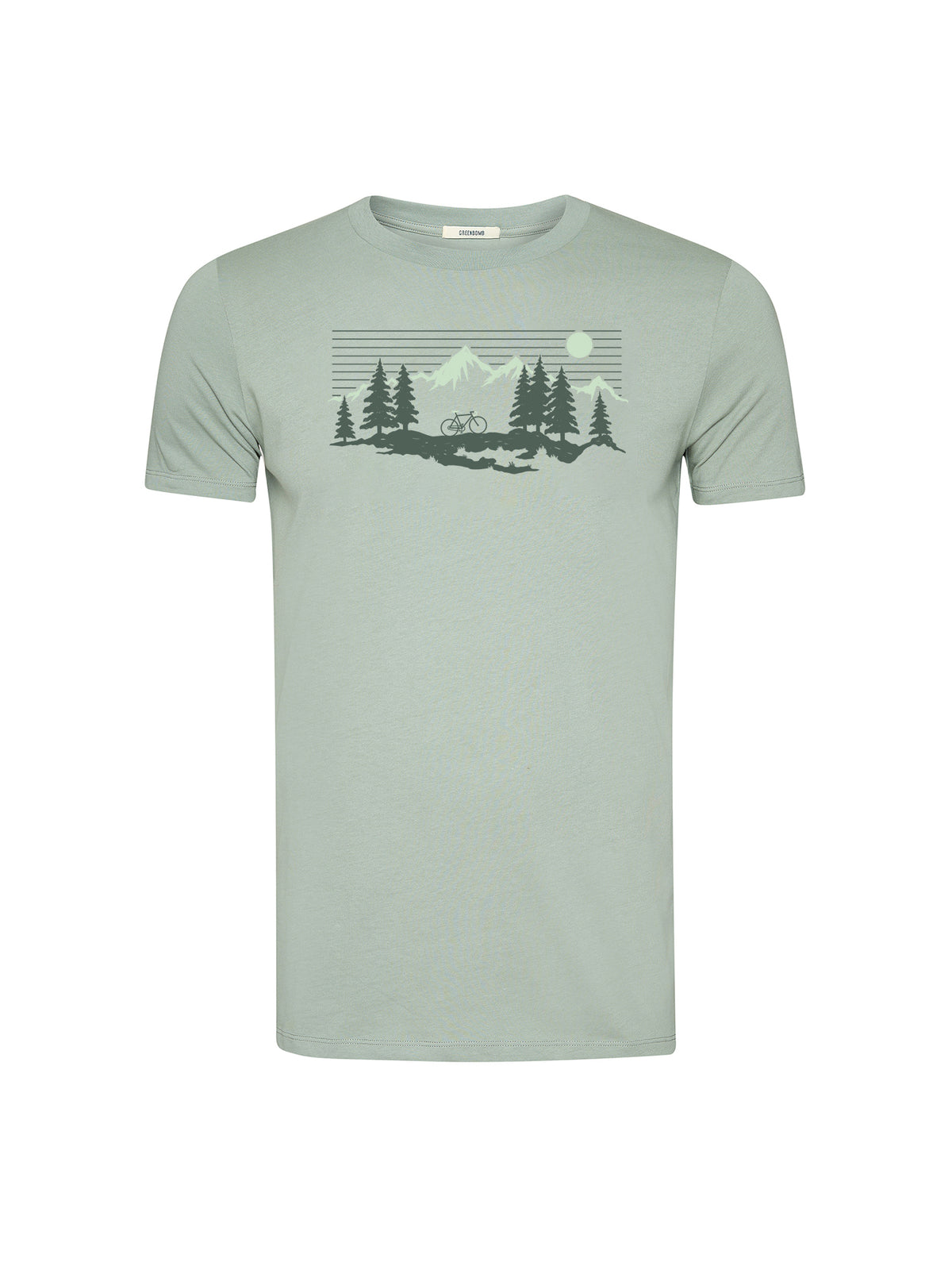 Soft Sage: Sportliches T-Shirt aus Bio-Baumwolle für Herren [20584]