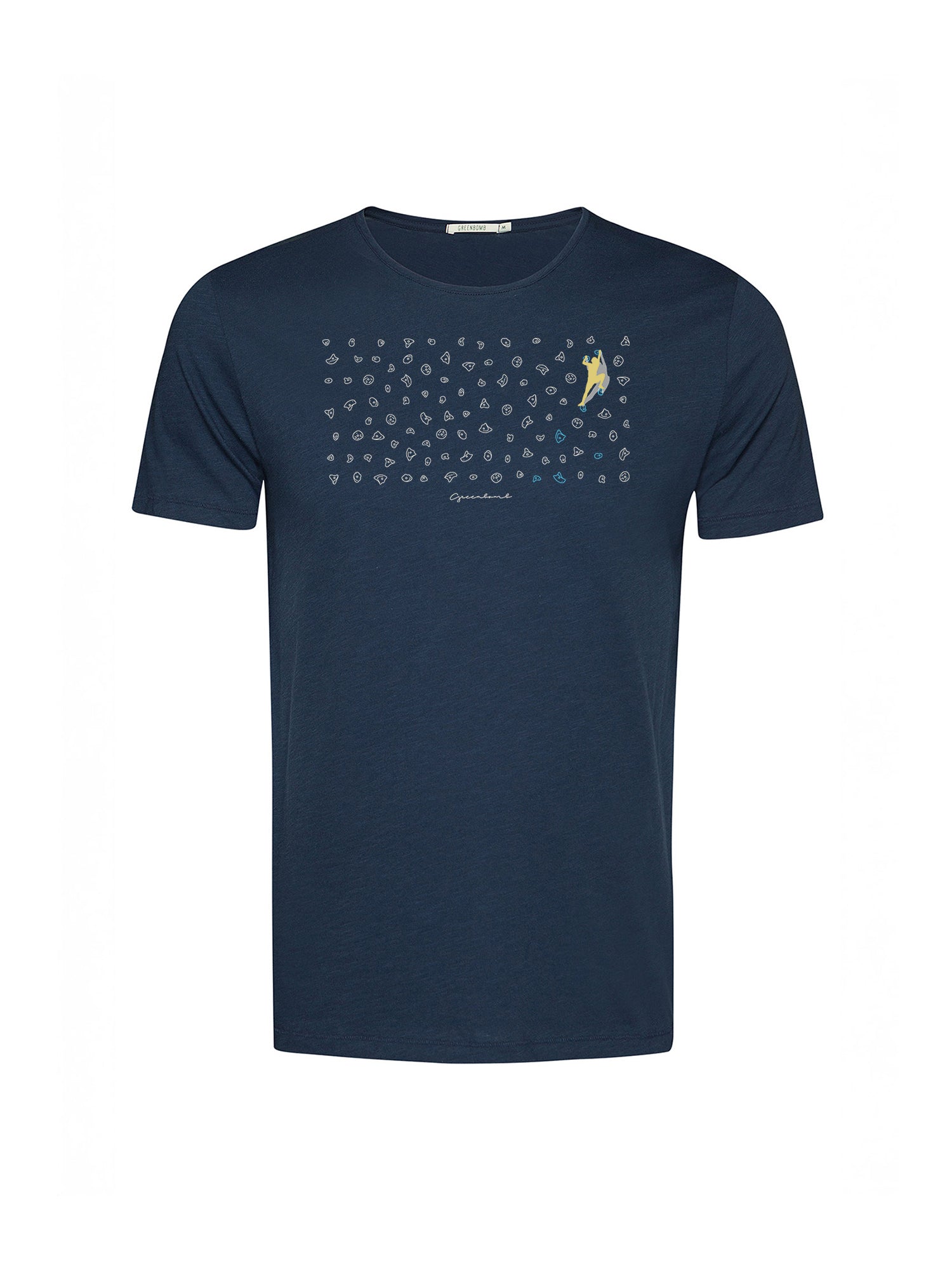 Navy: Sportliches T-Shirt aus Bio-Baumwolle für Herren [20587]