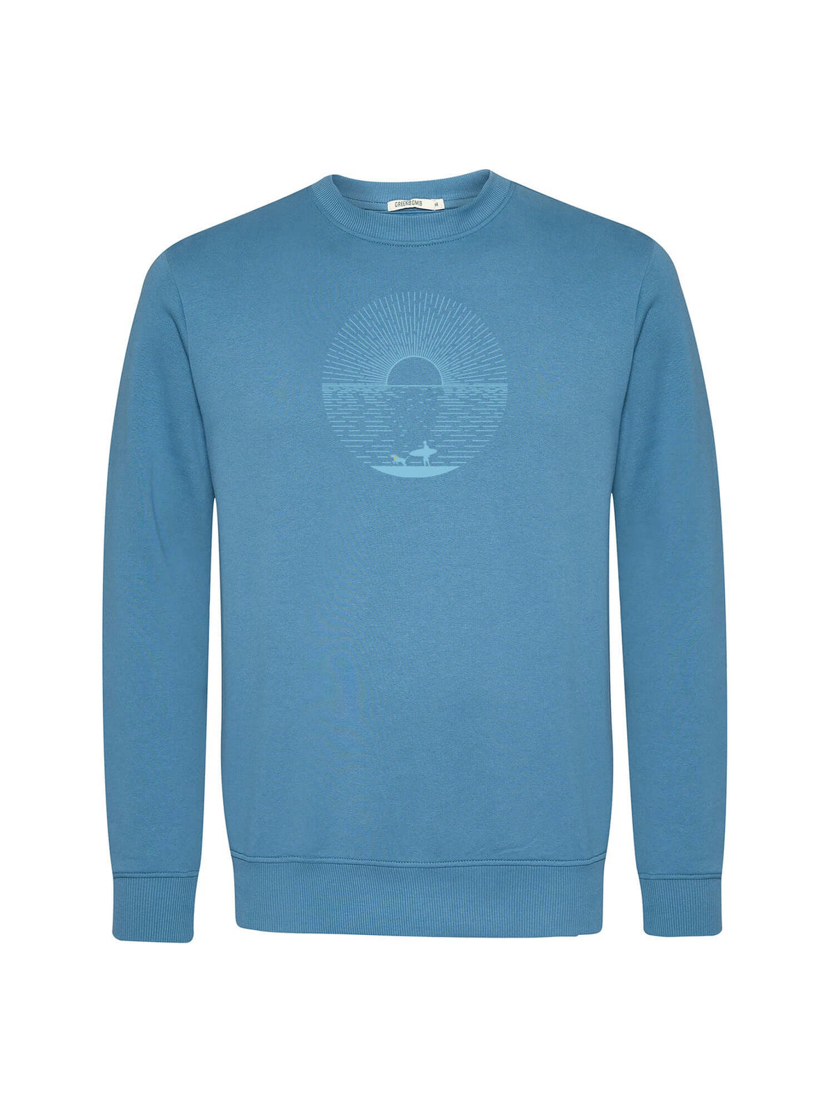 Tidal Blue: Gemütliches Sweatshirt aus Bio-Baumwolle für Herren [20625]