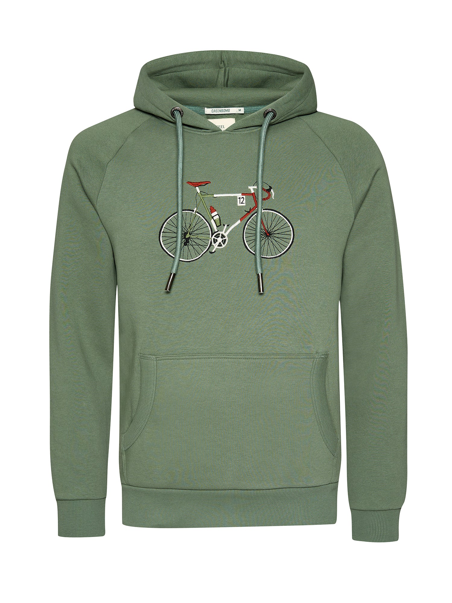Soft Sage: Hoodie aus Bio-Baumwolle mit Raglan-Arm für Herren [20626]