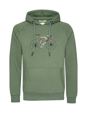 Soft Sage: Hoodie aus Bio-Baumwolle mit Raglan-Arm für Herren [20626]