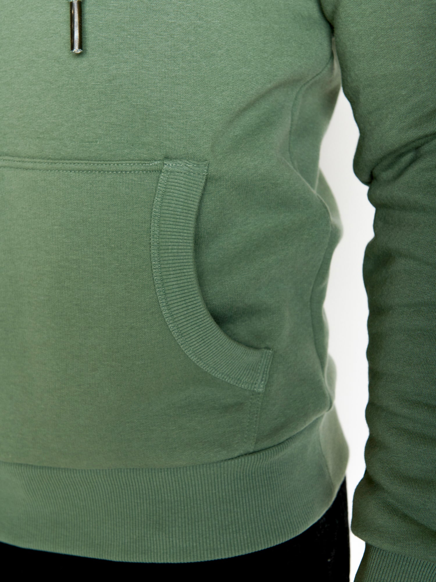 Soft Sage: Hoodie aus Bio-Baumwolle mit Raglan-Arm für Herren [20630]
