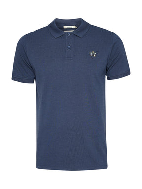 Navy: Sportliches Polo aus Baumwoll-Mix für Herren [20644]