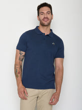 Navy: Sportliches Polo aus Baumwoll-Mix für Herren [20645]