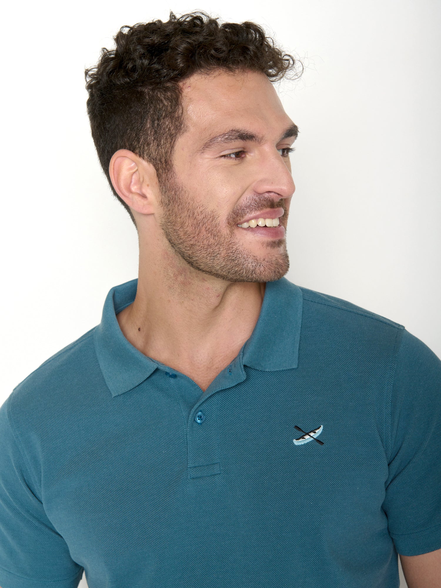 Tidal Blue: Sportliches Polo aus Baumwoll-Mix für Herren [20652]