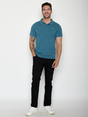 Tidal Blue: Sportliches Polo aus Baumwoll-Mix für Herren [20653]