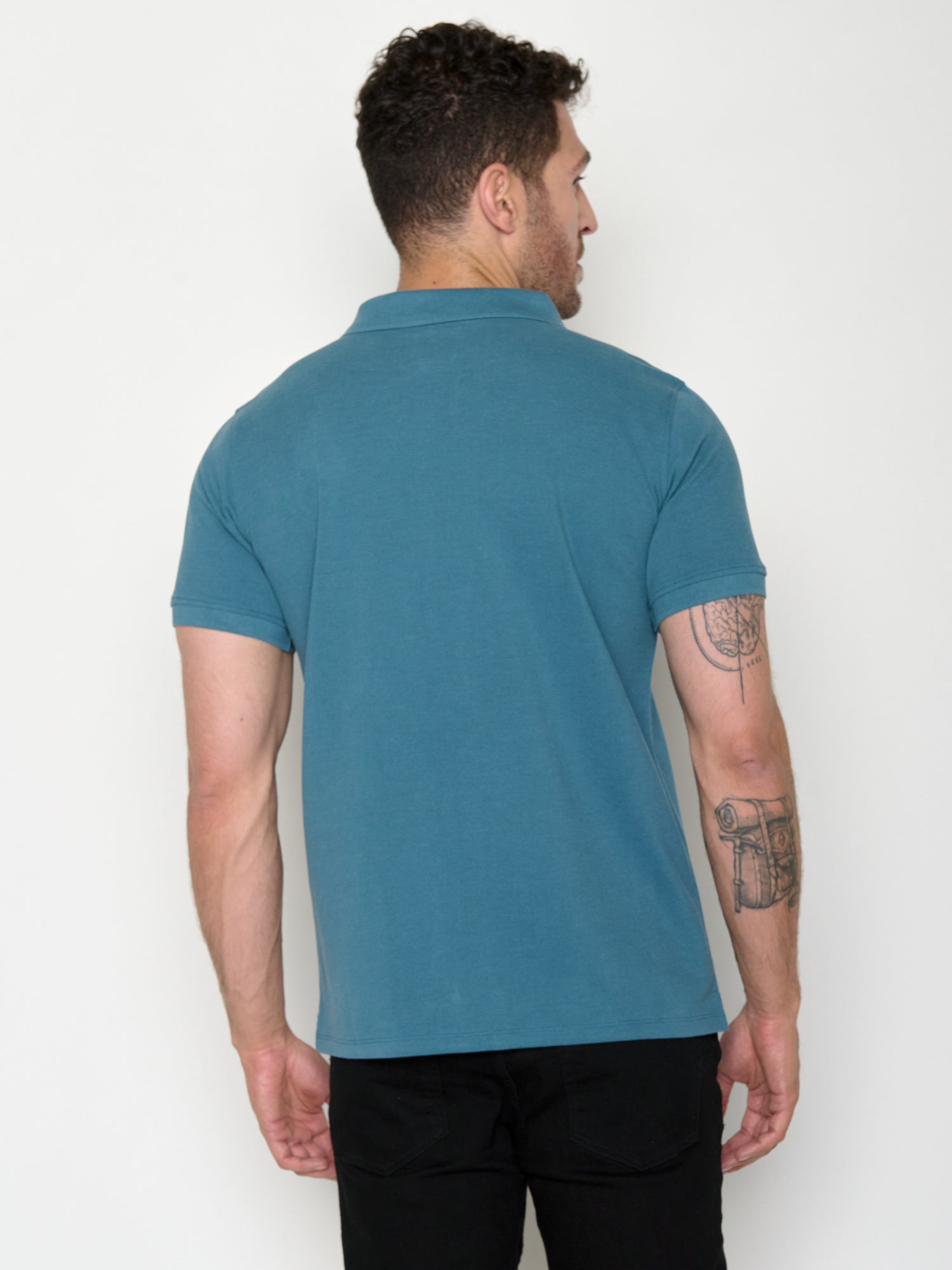Tidal Blue: Sportliches Polo aus Baumwoll-Mix für Herren [20655]