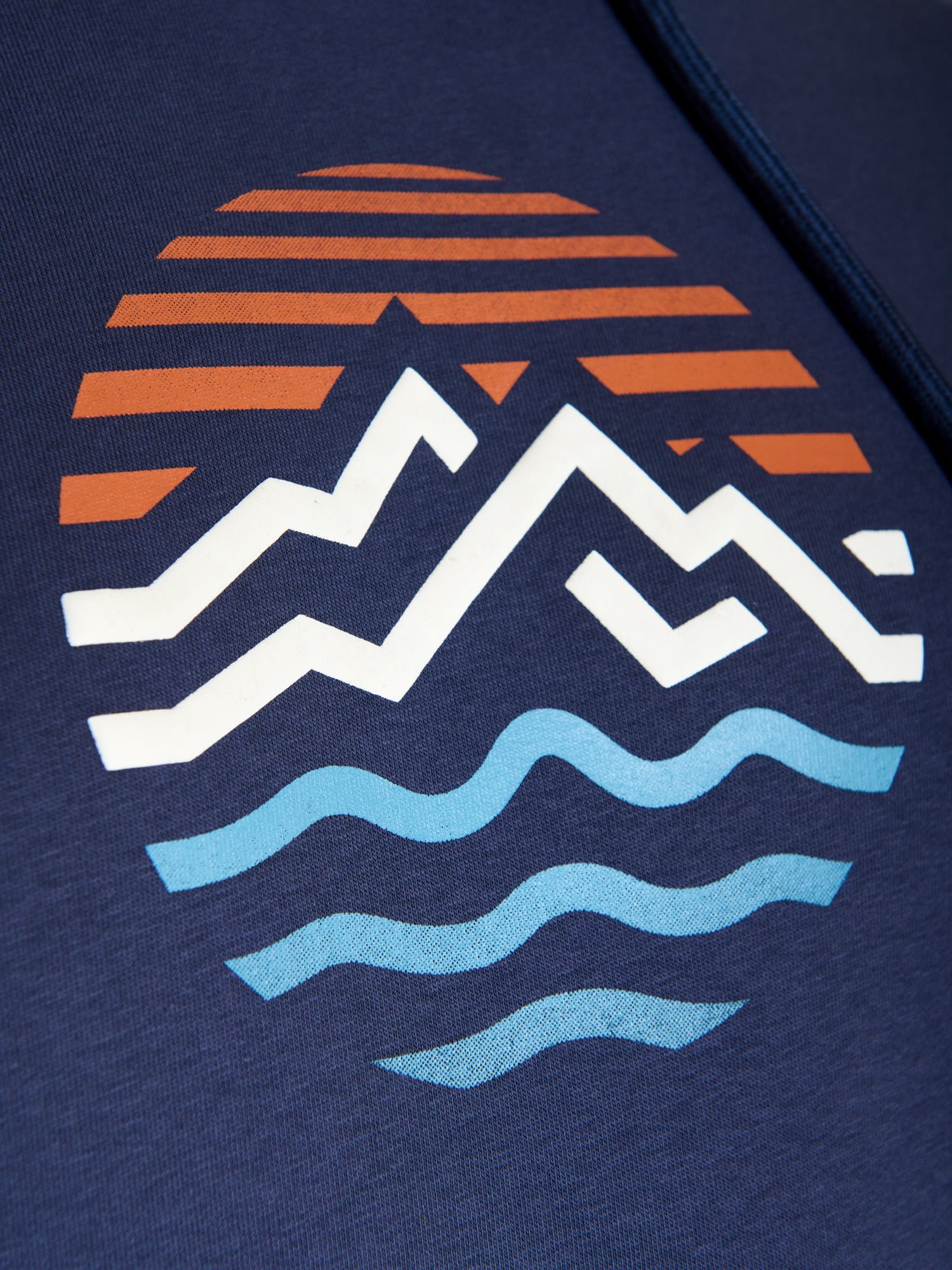 Navy: Hoodie aus Bio-Baumwolle mit Raglan-Arm für Herren [20660]