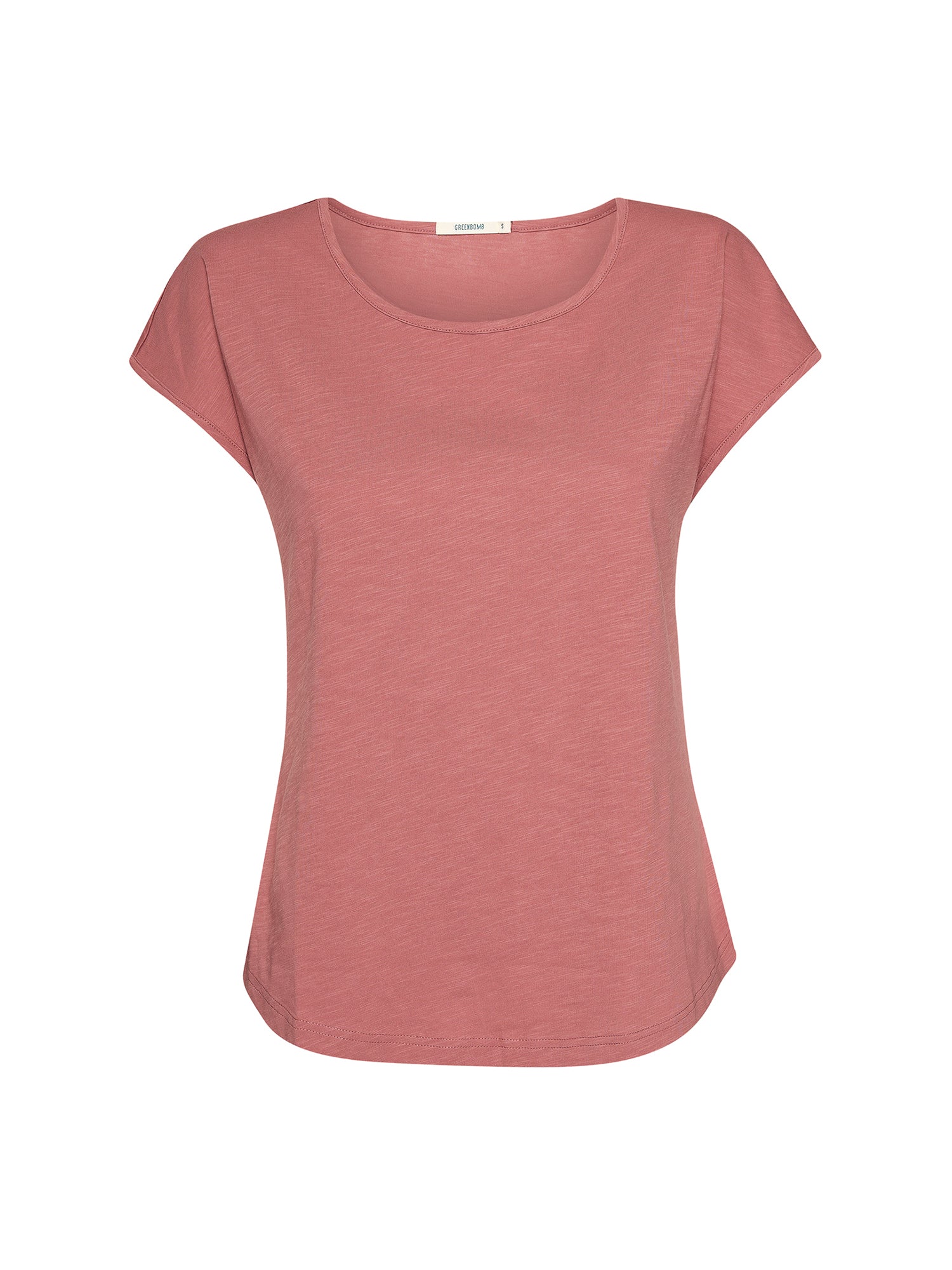 Dark Rose: Lässiges T-Shirt aus Bio-Baumwolle für Damen [20668]